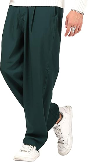 Amazon ワイドパンツ メンズ バギーパンツ テーパード スラックス 無地 ルーズ ゆったり ストリート ロングパンツ 通販