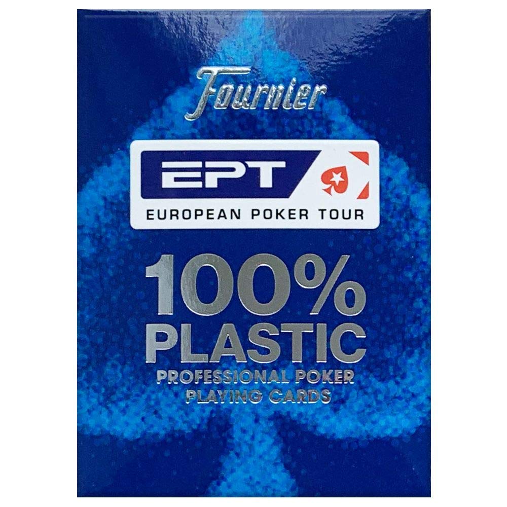 Copag European Poker Tour (EPT) 100% Plastic Playing Cards Poker Size Jumbo Index (Blue Back)