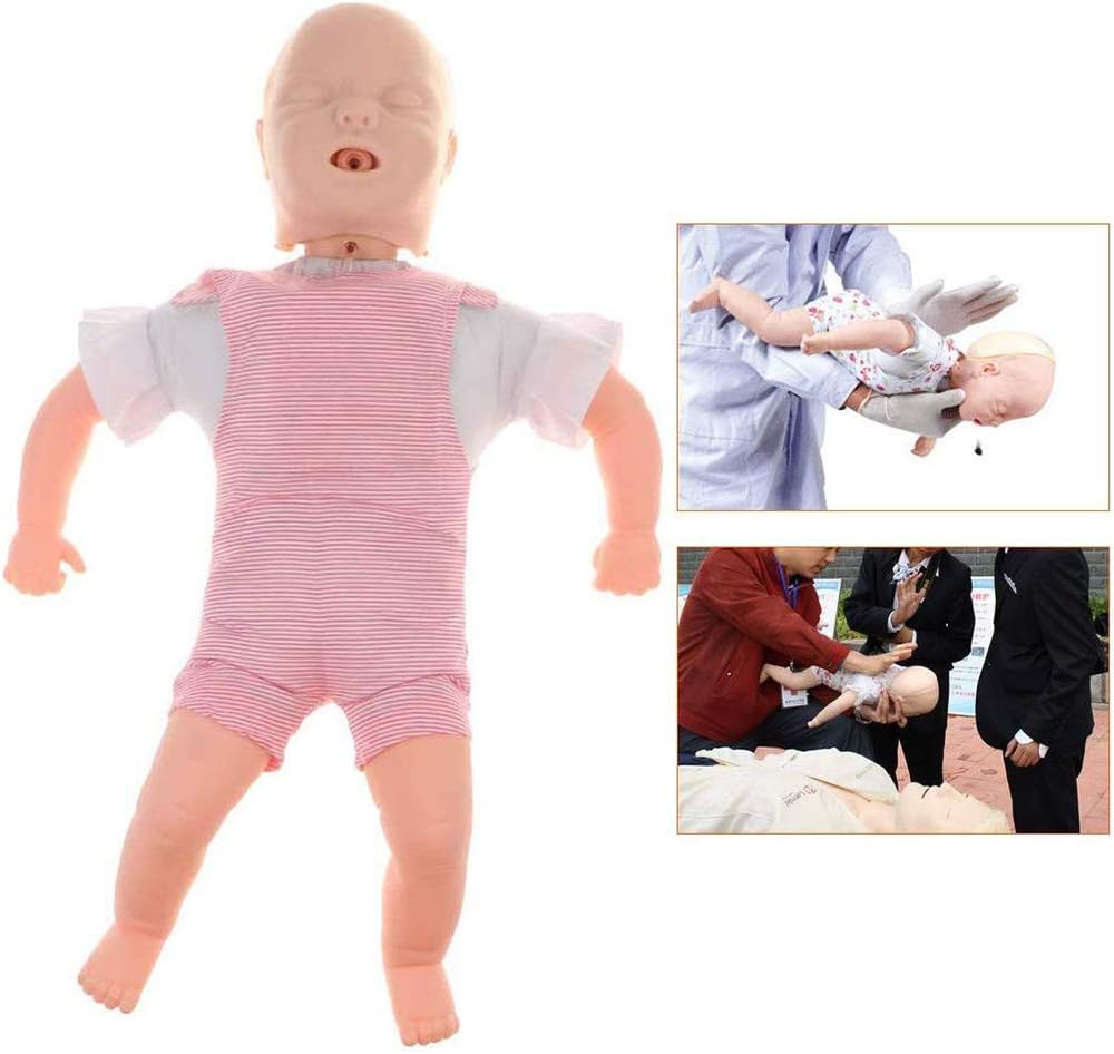 DDT Infant Airway Infarction Model CPR Training Practice PVC Model First Aid Training Manikin for Science Classroom Educational Study