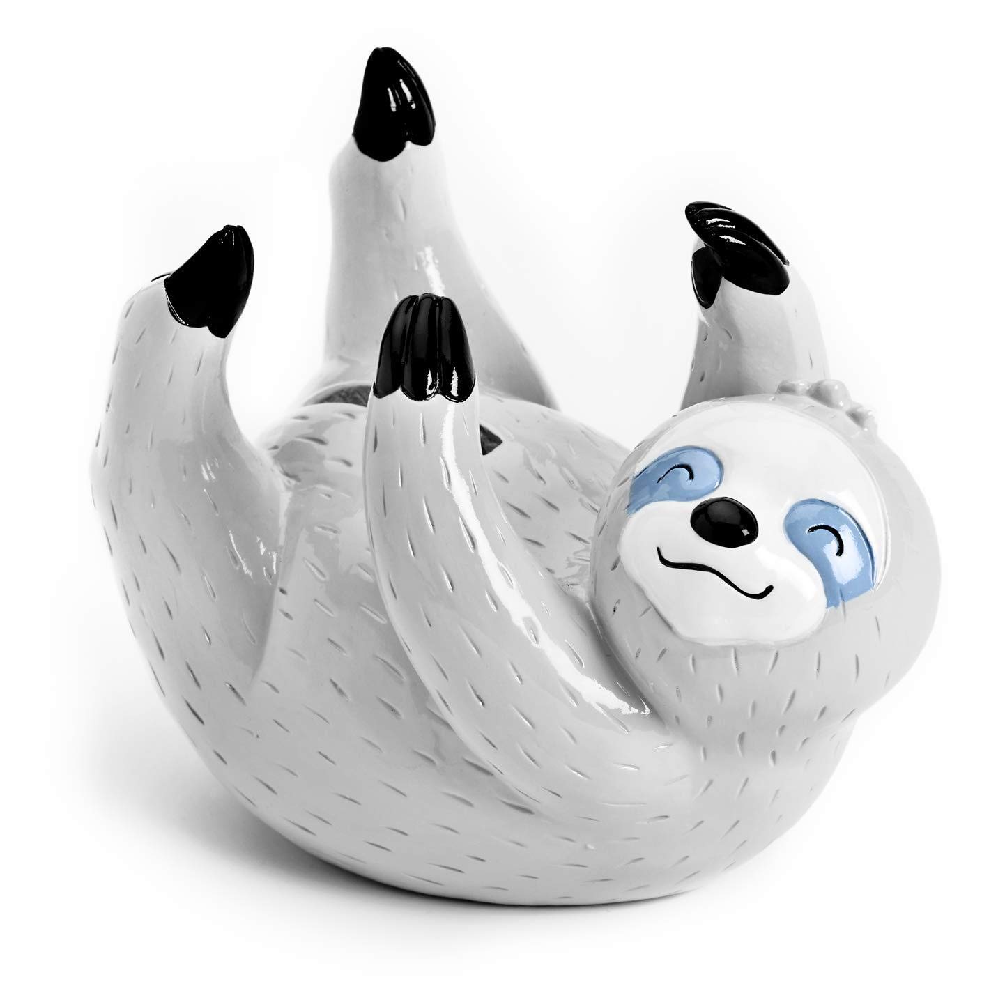 Mousehouse Gifts - Grey Sloth Piggy Bank, Sloth Money Box for Children's Savings