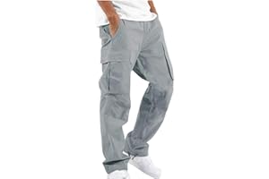 USNSM Mens Military Pants Cargo,Cargo Pants Mens 2022 Classic Fit Fashion Work Safety Cargo Multi-Pocket Hiking Outdoor Pants