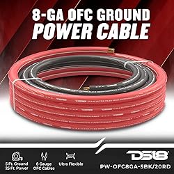 DS18 8 Gauge OFC Ultra Flex Power & Ground Wire Kit