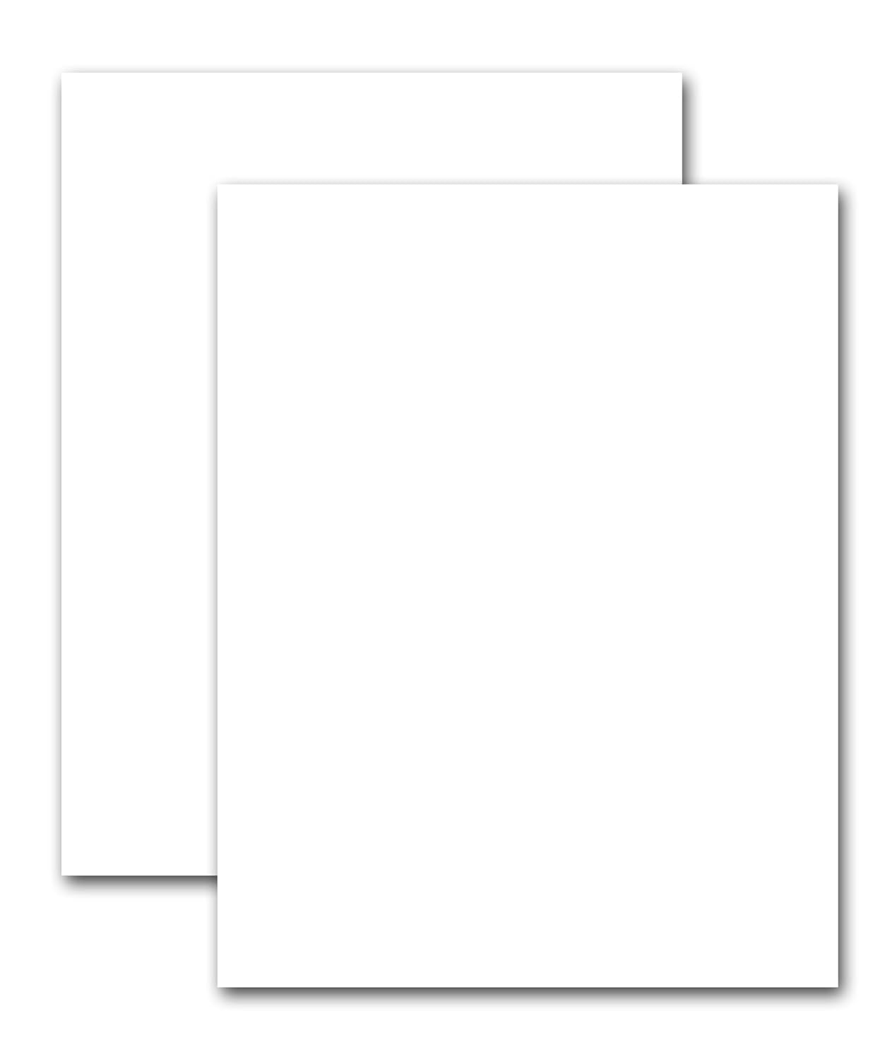 Amazon.com : Premium White Card Stock Paper - 100 lb. Cover (270 gsm) - Heavyweight 8.5