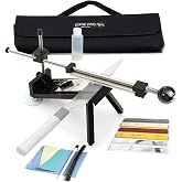 Edge Pro 4 Professional Knife Sharpening System &ndash; Guided Knife Sharpener Kit with Adjustable Angles and Waterstones &ndash; Portable Sharpener for Kitchen, Hunting, Fishing, and Outdoor Knives