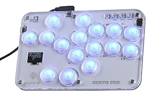 ONEED Haute42 Leverless Controller Arcade Stick: S16 Leverless Controller with Kailh Crystal Low-Profile Switches,Leverless Arcade Controller Street Fight for PC/PS3/PS4/Switch Support Hot Swap & SOCD