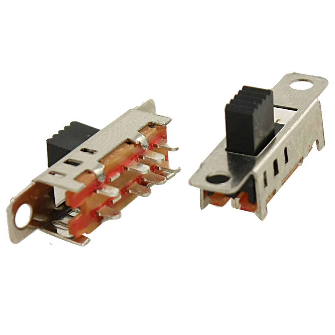 5 Interruttori A Scorrimento DP3T 8 Pin – ON/OFF/ON, 3 Posizioni – Orizzontali Per Pannello – Uxcell