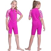 Goldfin Kids Wetsuit for Girls Boys, 2mm 3mm Toddler Shorty Neoprene Front Zip Wet Suits Keep Warm for Water Sports Surfing Snorkeling Swimming