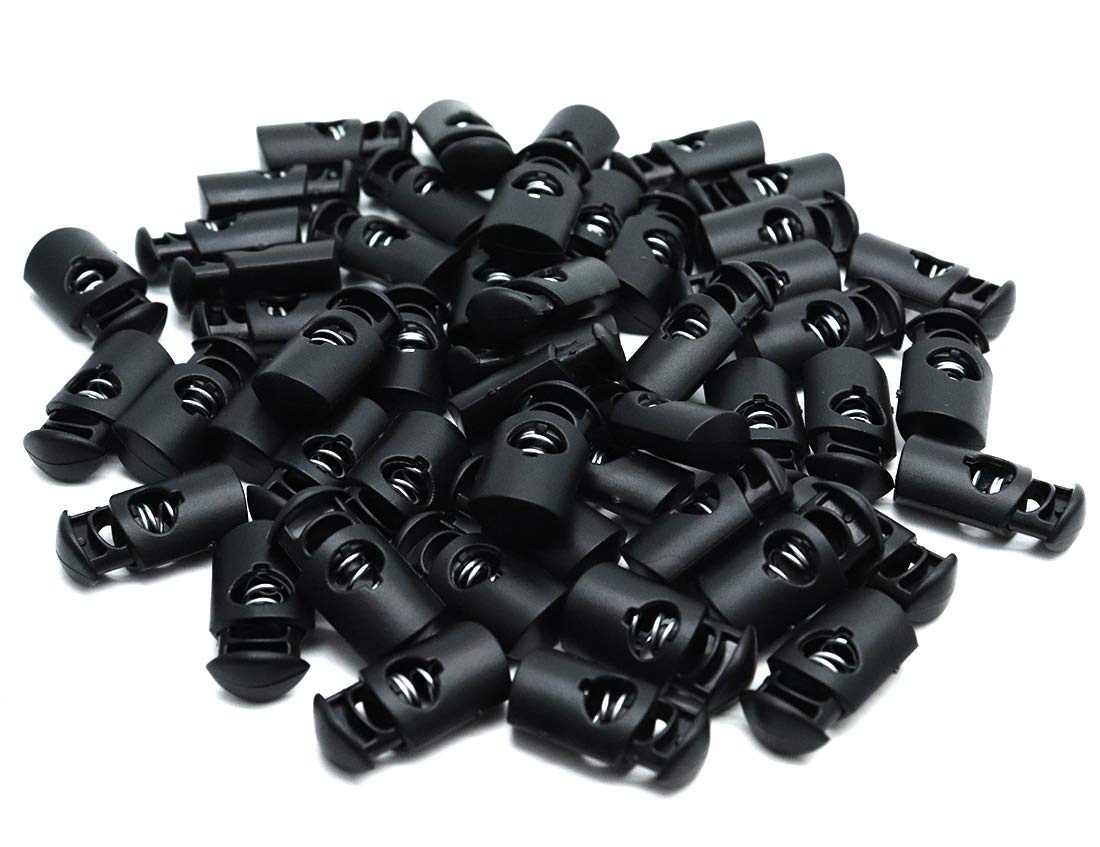Zxhao Plastic Single Hole Oval Cord Locks End Spring Stopper Fastener Slider End Spring Stop Toggle For Camping Draw String Bags 14x27mm 50pcs Amazon In Home Improvement