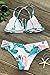 Seaselfie Women's Leaves Two Piece Swimsuit Hawaii Tropical-themed Sexy Bikini Medium