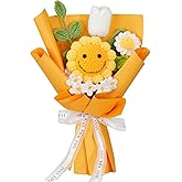 XIAOMAIDAM Artificial Sunflowers Bouquet Hand-Woven Rose Artificial Flower, Suitable for Family Table Decoration, for Girlfriend Mother,Valentine's Day Birthday Wedding Gift (Sunflowers and Tulips)