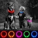 SerDa-Run Light Up Collar Blue Rechargeable USB 3 Modes Adjustable view 8