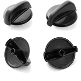 WB03K10216 Stove Knobs Cooktop Replacement Parts for GE Range Cooktop Oven Knobs KIP 5F30 222D1140 General Electric Black Gas Cooktop GE Surface Burner Control Knobs 4 Pcs