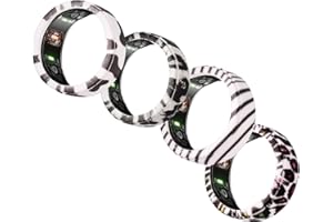 AodoT 4 Pack Ring Cover Compatible with Oura Ring Protector, Silicone Elastic Case Compatible for Oura Ring Gen 3 Working Out Accessories Men Women ﻿ (Ripple, S)