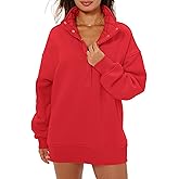 Locachy Women's Henley Neck Button Oversized Sweatshirt Casual Long Sleeve Pullover Tops 2026 Fashion Outfits Clothes