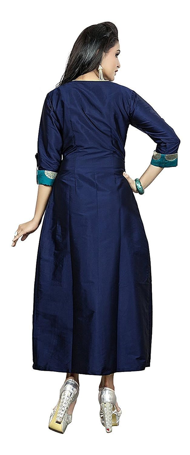 ruchika fashion women's blue colour redy made kurtas