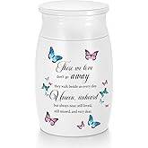 Small Urns for Human Ashes 3 Inches Mini Urn Aluminium Memorial Small Keepsake Urn Butterfly Mini Cremation Funeral Urn Ashes Holder