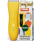 MERIDIAN The Trimmer Premium - Body Hair Trimmer & Electric Shaver for Men and Women for Pubic Hair, Chest, Legs & Bikini Line, Waterproof & Rechargeable, Solar
