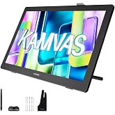 HUION Kamvas 22 (Gen 3) 2.5K 90Hz Drawing Tablet with Screen, 21.5" | PenTech 4.0, △E<1.2 Color Accuracy, Canvas Glass 2.0 and Ambient Lighting, Ideal for Digital Art, Animation and Design