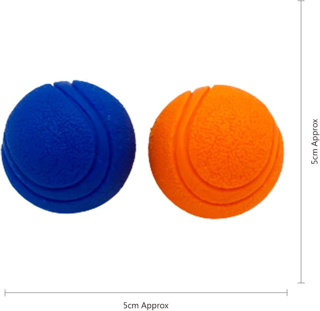 Pet Touch Dog Training High Bounce Solid Ball Doggy Play Balls Hours for Fun for All Dogs and Puppies Solid Rubber Boomer Ball Funny Chew Play Toys (Blue & Orange) - Image 5