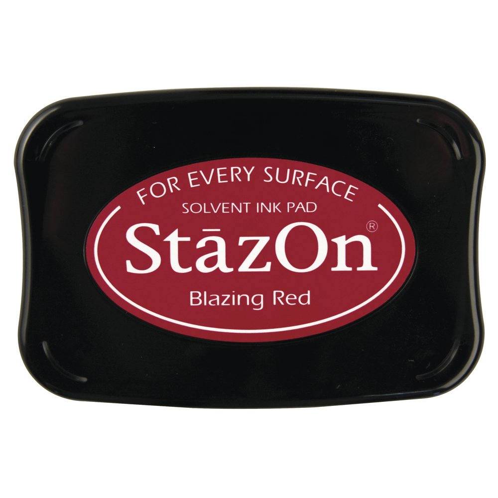 RAYHER "Stazon Ink Pad For Stamping, Fiery Red
