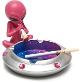 Fantasy Ashtray Ash Holder for Smokers Cigarettes Desktop Decoration Garden Statue Gift Outdoor Lawn Patio Gift for Home Office Balcony Yard Lawn