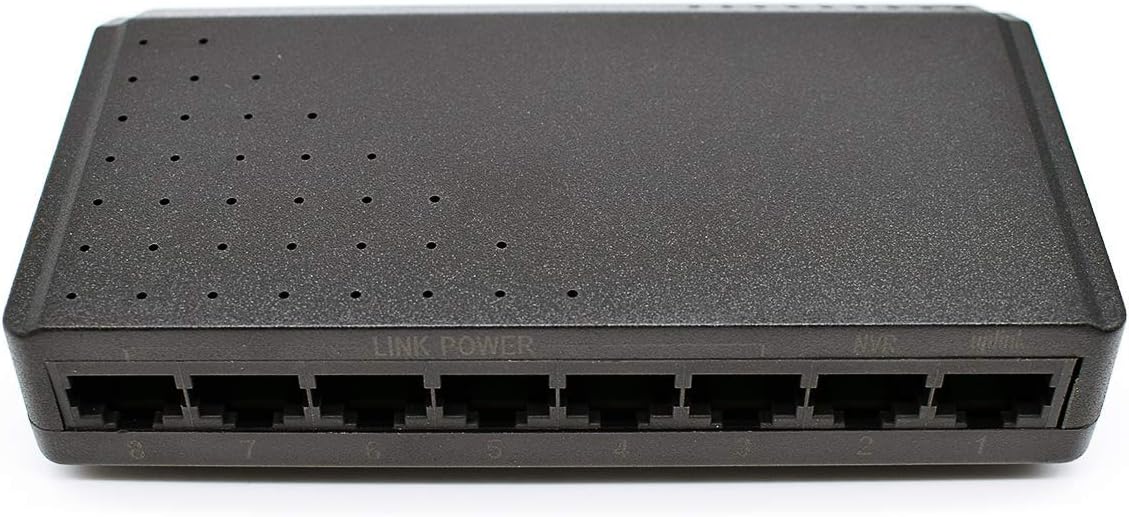 iCreatin 8-Ports 65W Power Over Ethernet POE Switch w/ 6 PoE+2 Uplink,10/100Mbps