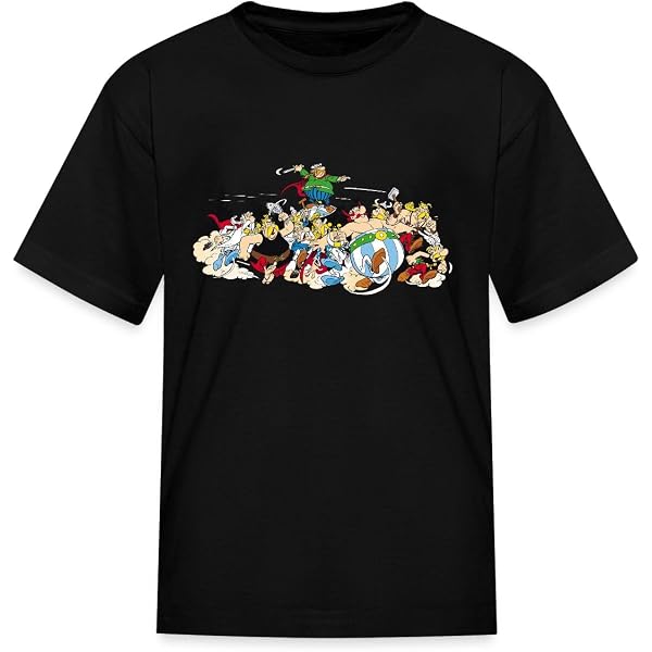 T-shirt Asterix & Obelix Blue Grump - Merchandising Officiel, 100% Coton, Coupe Classique - Manches Courtes, Design Humoristique - 3
