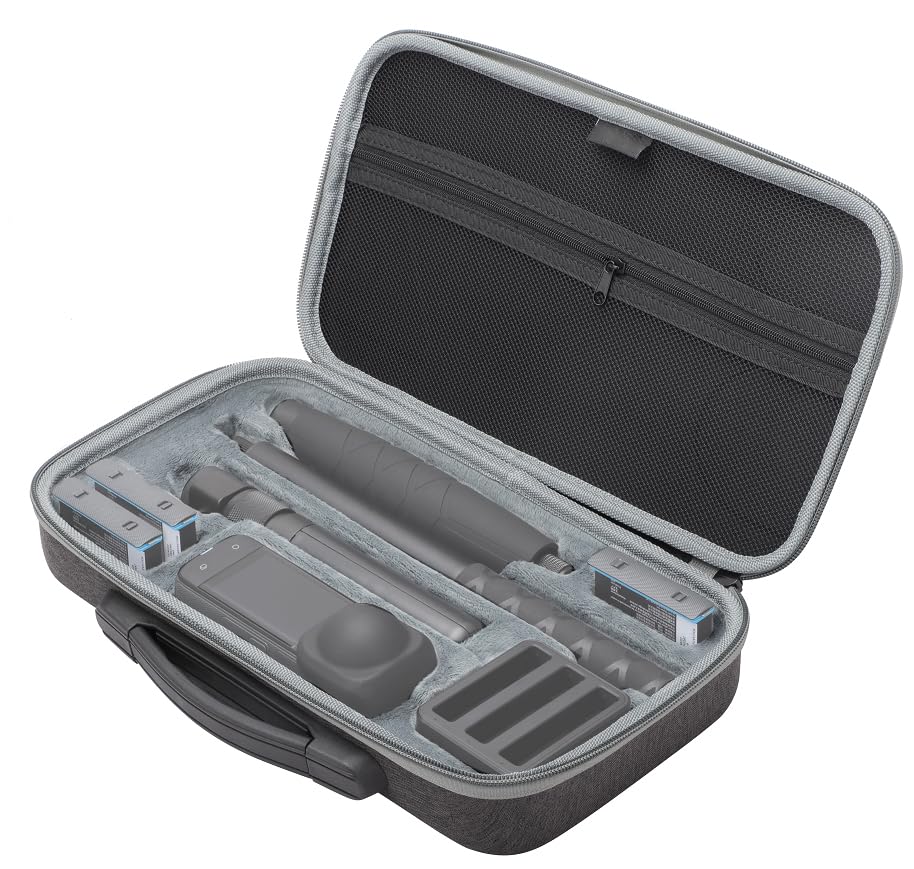 Carrying Case for Insta360 X4 Portable Protective Case Waterproof Carrying Bag Large Capacity Hard Box Combo Handbag Travel Bag Action Camera Accessories
