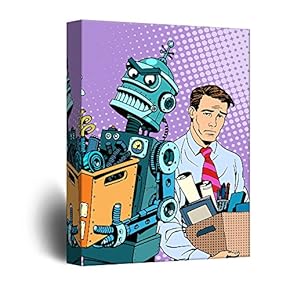 Robot Takeover Propaganda Comic Illustration Pop Art