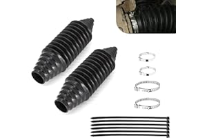 Opuweiy 2 PCS Rack and Pinion Boot, Silicone Inner Tie Rod Boot Set, Steering Gear Ball Cage Kit, Universal for Most Car Acce