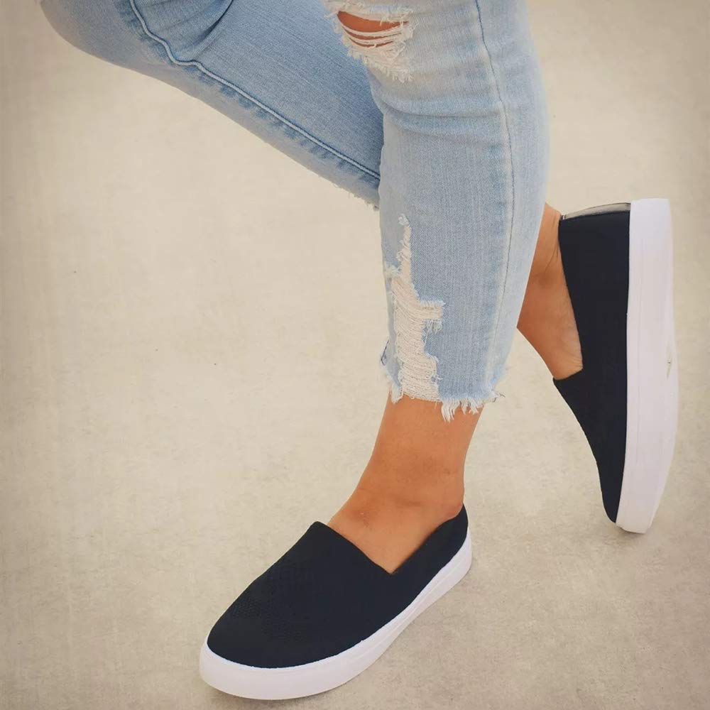 LAICIGO Flats Cushioned Insole Casual Slip-On Loafers Sneakers Shoes Closed Toe - Image 6