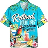 Retired Hawaiian Shirt, Men's Summer Hawaiian Shirts for Men Women, Retired Not My Problem Anymore Shirt, Retirement Hawaiian Shirt, Funny Retirement Shirts for Men /11