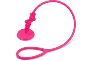 DON’T DROP IT Don't Drop It ® Silicone Suction Cup Strap Tether - Keep Cups, Bottles, Toys, and More from Hitting The Floor - Easily Attaches to Smooth Sufaces on High Chairs, Tables, Bouncers, Walker Trays, etc.
