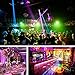 Par Lights, SOLMORE DMX-512 RGB 18 LED Party Lights DJ Disco Lights Sound Activated Stage Lighting for Wedding KTV Show Club Bar Karaoke 18W