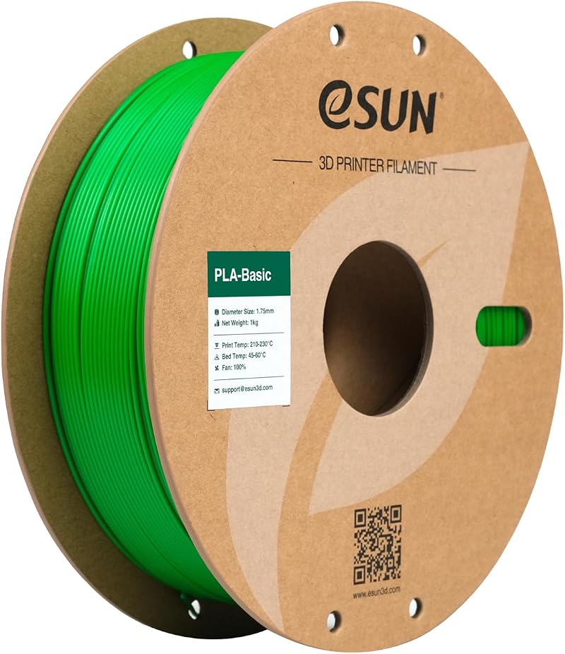 eSUN PLA Filament 1.75mm Green 1kg Basic Dimensional Accuracy ±0.05mm