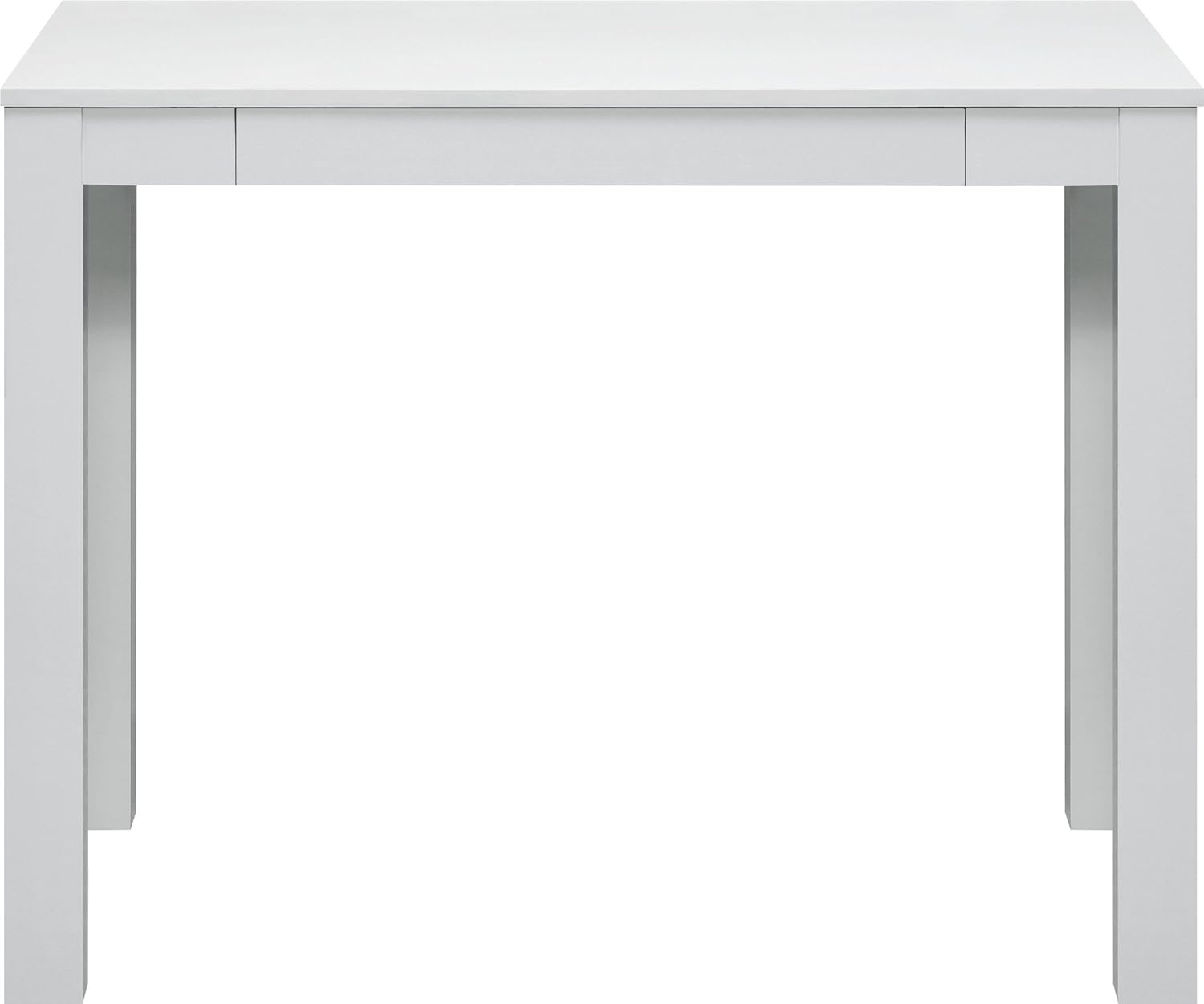 Ameriwood Home Parsons Desk with Drawer, White: Furniture & Decor