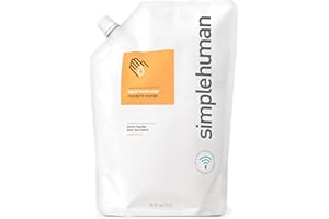 simplehuman Mandarin Orange Moisturizing Liquid Hand Soap Refill Pouch, 1 Liter / 34 Fl. Oz.
