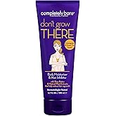 Completely Bare don't grow THERE | Body Moisturizer &amp; Hair Inhibitor | Shea Butter | Hair Minimizers | Lemongrass &amp; Green Tea Scent | 6.7 FL OZ