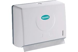 Paper Towel Dispenser Wall Mount, C Fold Paper Towel Dispenser, Multifold Towel Dispenser for Home and Commercial Use, Bathroom Tissue Holder,White by Cq acrylic