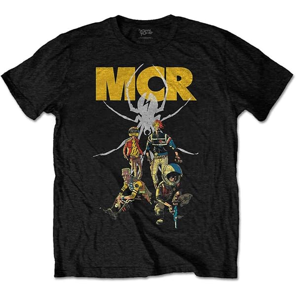 Maglietta Ufficiale My Chemical Romance - Modello Lock Box - T-Shirt Nera Per Uomo