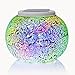 Senbowe Solar Powered Mosaic Glass Ball LED Garden Lights,Color Changing Solar Table Lamps,Waterproof Solar Outdoor Lights for Christmas,Home,Yard, Patio,Ideal Gifts - 5.12 4.13 in