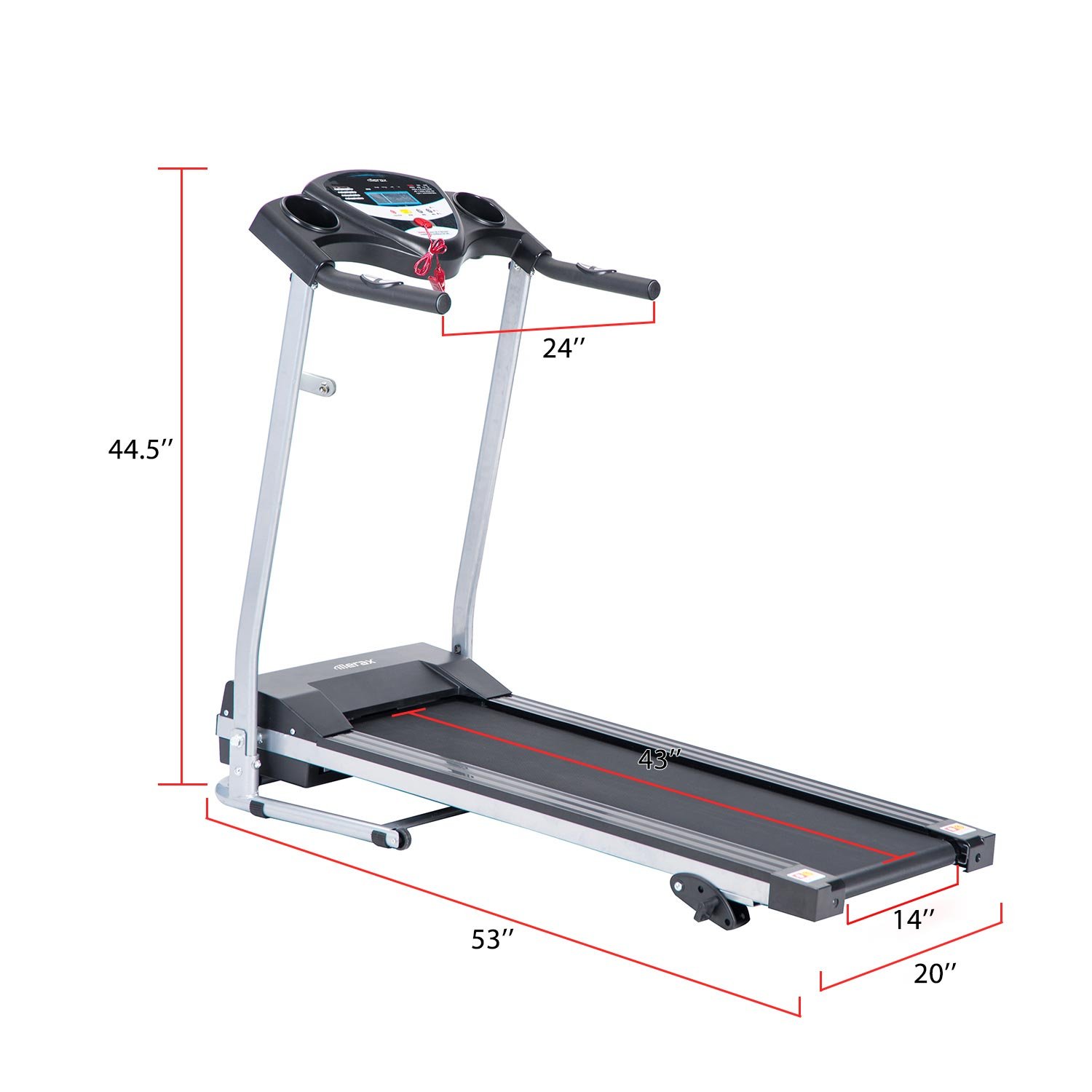 Easy Assembly Fitness Motorized Running Jogging Machine Compact Size