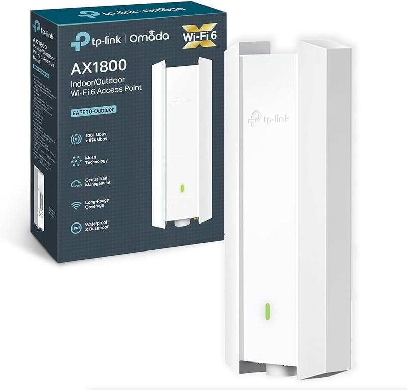 TP-Link EAP610 Outdoor WiFi 6 AX1800 Mesh Access Point PoE+ IP67