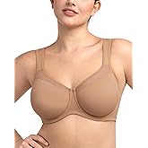 HSIA Bras for Women Minimizer, Full Coverage Plus Size Tshirt Convertible Bra, Unlined Underwire Seamless Cups with Mesh