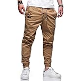 Men's Outdoor Jogging Casual Pants Slim Cargo Workout for Running Sweatpants Hiking