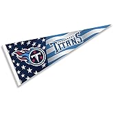 Tennessee Titans Nation USA Americana Stars and Stripes Pennant Banner Flag
