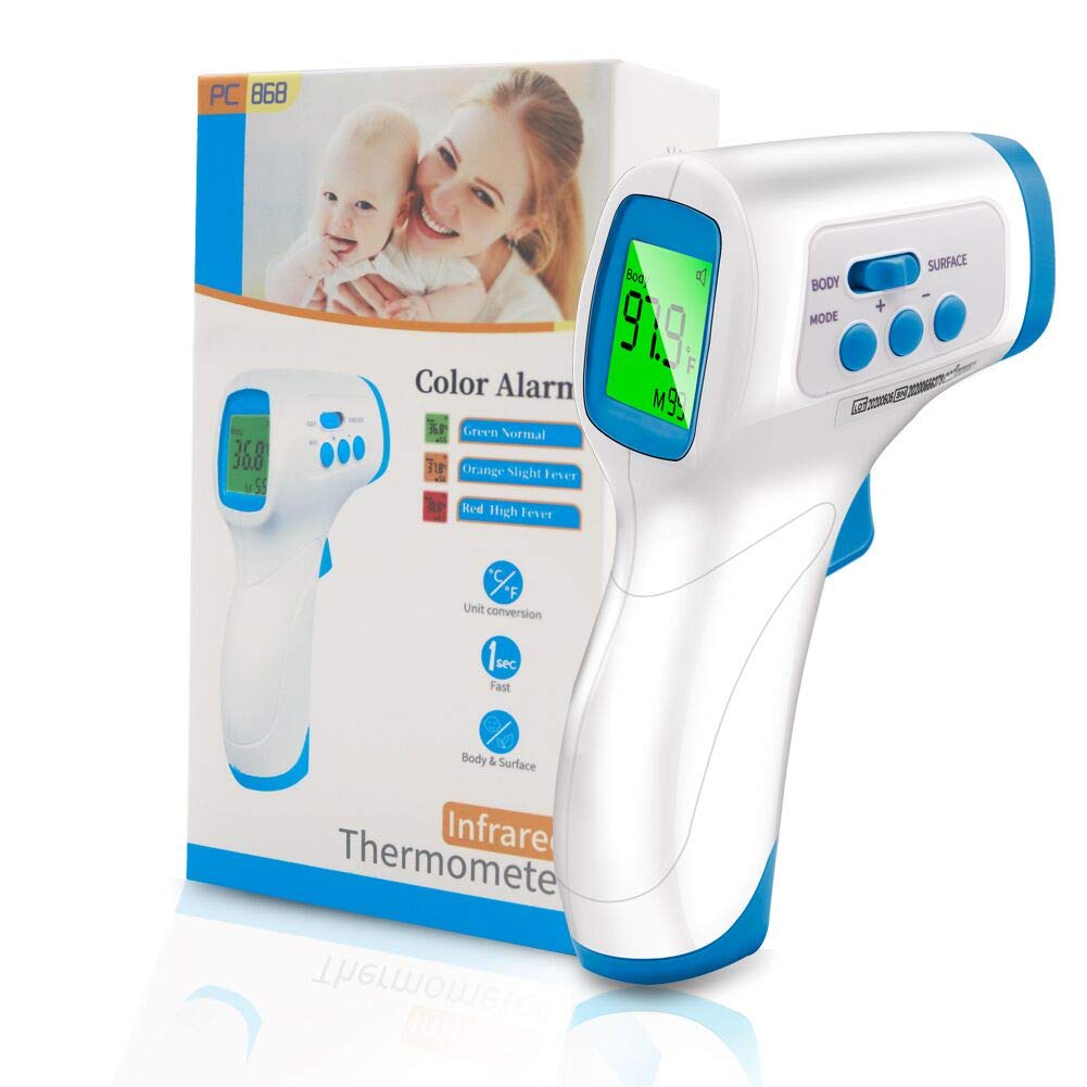 Forehead Thermometer for Adults, Digital Non Contact Infrared Thermometer for Kids, Baby with Instant Accurate Reading , Fever Alarm: Industrial & Scientific