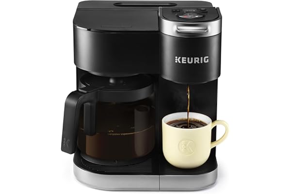 Keurig K-Duo Single Serve K-Cup Pod & Carafe Coffee Maker, Black,1470 watts