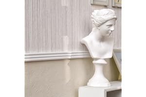 iland Miniature Dollhouse Wallpaper and Flooring 1/12 1/6 Scale (Gentle White Embossed Texture)