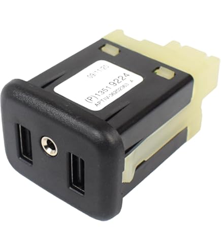 Interfaz de puerto USB dual conector AUX para GM Buick Chevrolet Chevy 2015-2018 reemplazo